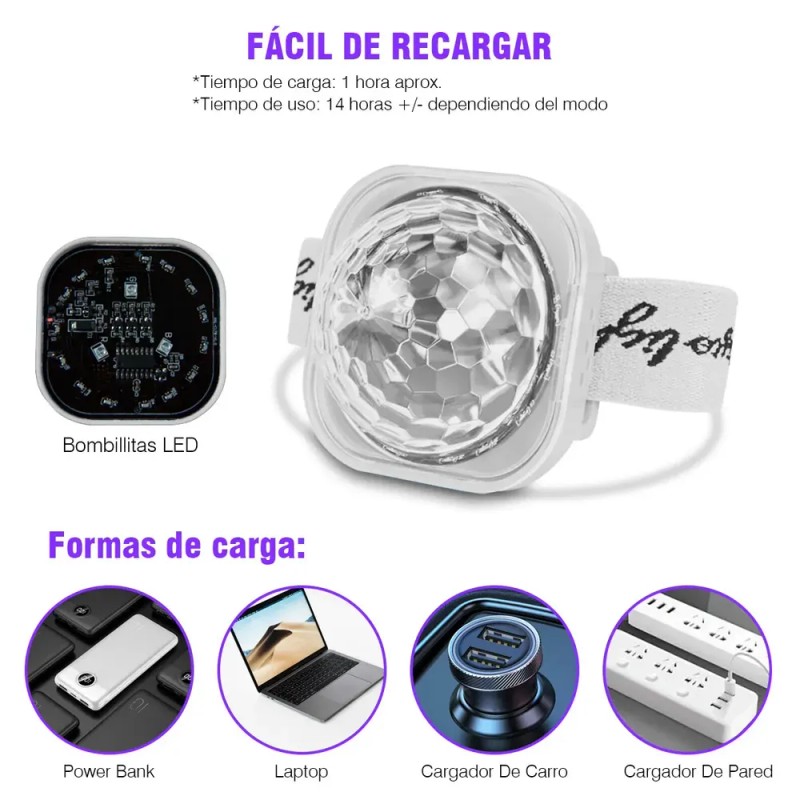 Pulseras LED Audiorítmicas Trixter de 10 Pz Para Eventos y