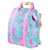 Lilly Pulitzer Insulted Backpack Cooler Large Capacity, Pink/Blue Portable Soft