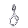 LaMenars Letter Dangle Bead Charms Initial Alphabet A-Z 925 Sterling