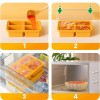 Silicone Tray Freezer Mold Freezer Container 4 Grids Silicone Freezer