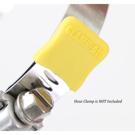 CLAMP-AID Marine Hoseclamp end caps for 1/2" Wide Bands, Marine Boat Engine Accessories. Package of 20. Color: Yellow