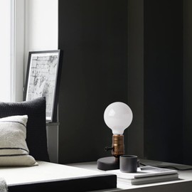 OuXean Vintage Table Lamp, Industrial Desk Lamp Small Retro Bedside Lamp with ON/Off Switch E26 Lamp Holder for Home Lighting Decor, Cafe Bar, Studio Antique Decor(Without Bulb)