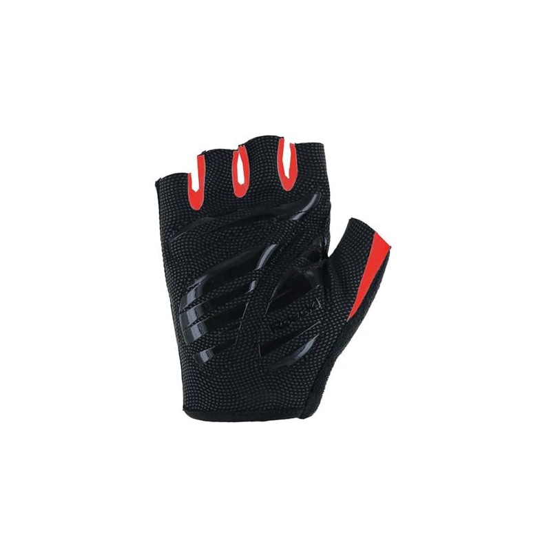 Roeckl Basel 2 Cycling Gloves Short Black/Red 2025: Size: 10