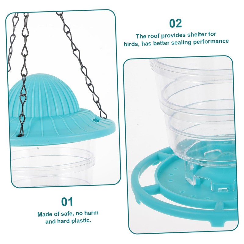 Sosoport Automatic Hummingbird Feeder Wild Bird Feeder Easy Refill Hanging