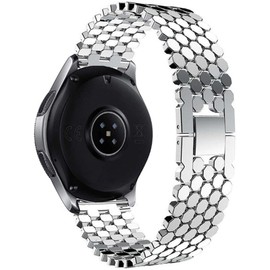 Strap-it Steel Bracelet Fish – Suitable for Fossil Gen 6 – Strap for Smartwatch – 44 mm