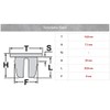 30 x boot trim mounting brackets, 1J6867276
