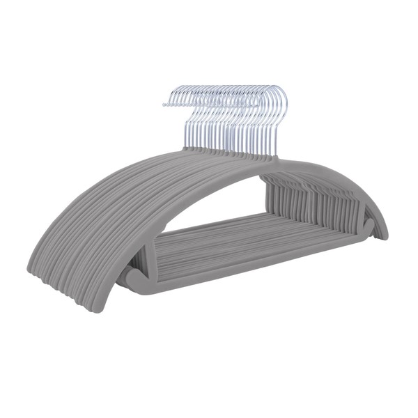MIZGI Premium Velvet Hangers 50 Pack Heavyduty- Non Slip No