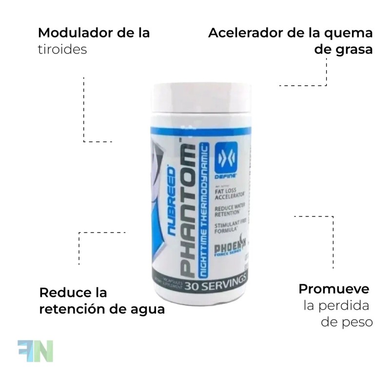 Nubreed Phantom 90 Cpsulas Sin Sabor