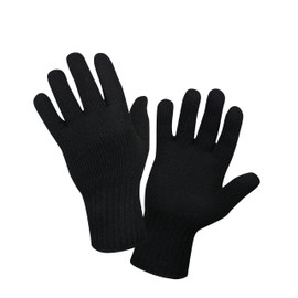 Rothco Wool Glove Liner, Black, Large