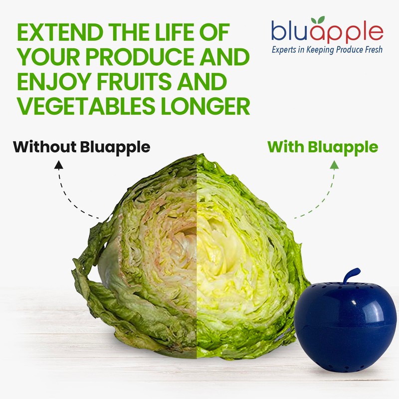 Bluapple Produce Saver Ethylene Gas Absorber 1 Year Combo Pack