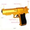 YoeDirect Shooting Toy Pull Back Action Jump Ejecting Magazine Pistol