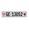 Switzerland European License Plate - Random Characters
