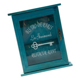 TEHAUX 1Pc Vintage Key Holder Box Wall Mounted Storage for Household Keys Retro Style Decor for Entryway Practical and Sturdy Organizer