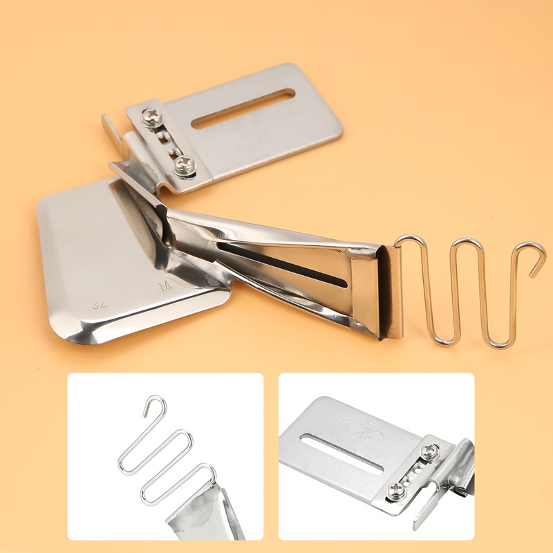 Industrial Sewing Machine Accessory Overlock Binder Hemmer Binding Attachment Folder