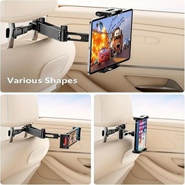 Car tablet Holder, Phone holder car, Compatible with Mobile Phone, Tablet , car Mount Smartphone Durable Grip Installation Stand Plastic Adjustable