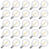 Brightown G40 Replacement LED Light Bulbs, 25 Pack Clear Globe