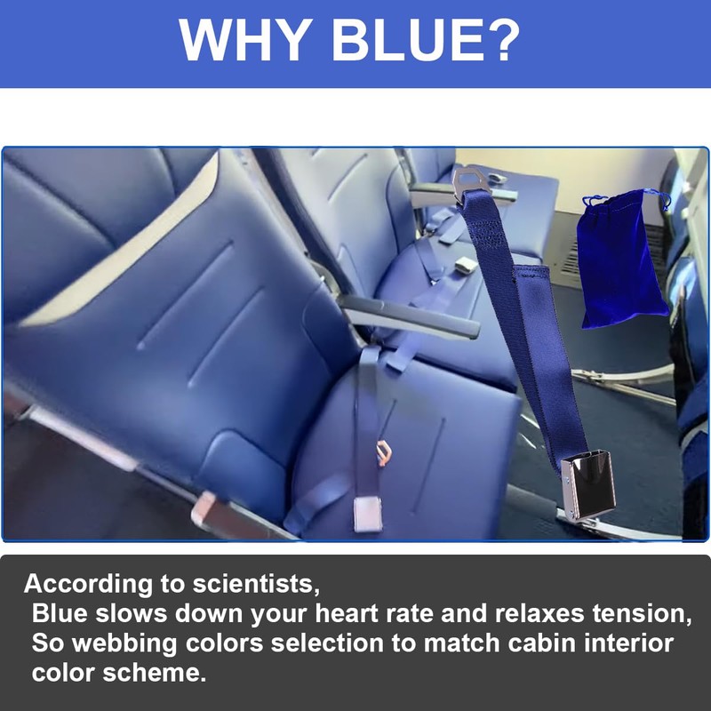 Idpoo Airplane Belt Extender for Southwest Airlines Newer Plane 737-800/737