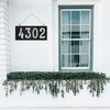 TripDock 4 Inch House Numbers for Outside-Rustproof Cast Iron Metal