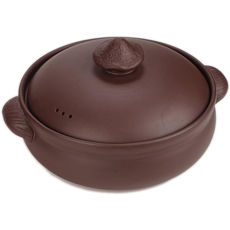 SILINE 3.4L Yixing Clay Pot for Cooking,Natural Earthenware Casserole -Zini