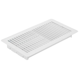 PATIKIL 12 x 6 Inch Floor Register, 1pcs Heavy Duty Air Vent Cover Steel Adjustable Decor Vents Easy Adjust Floor Grates for Sidewall Home Office, White