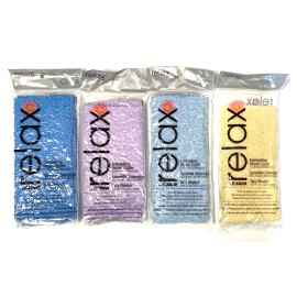 Relax 4 Exfoliating Back Scrubber Bath Wash Cloth Long Mesh Sponge Body Brush 14x7 in.