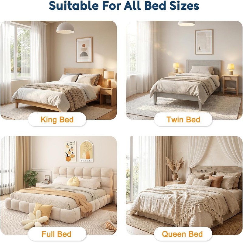 4Pcs Bed Sheet Holders for Corners ABS Material One-Time Installation