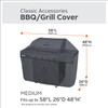 Classic Accessories Water-Resistant 58 Inch BBQ Grill Cover with Grill