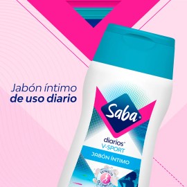 Jabón Íntimo Saba Diarios V-sport Control De Olor 130 ml