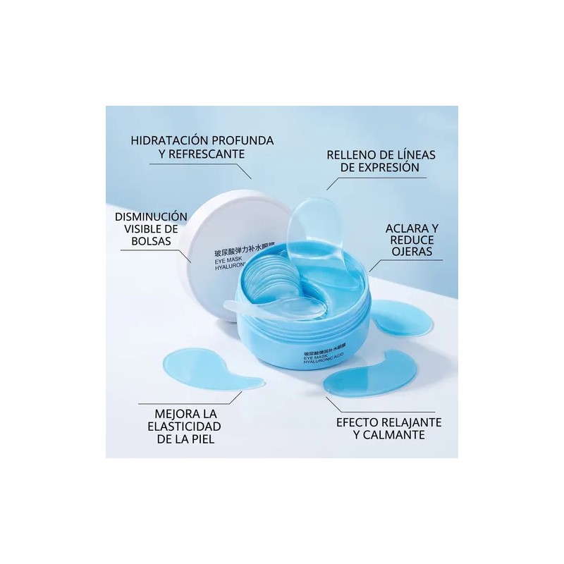 Tarro Parches Hydrogel Ojos Colágeno Antiojeras Hidratante F