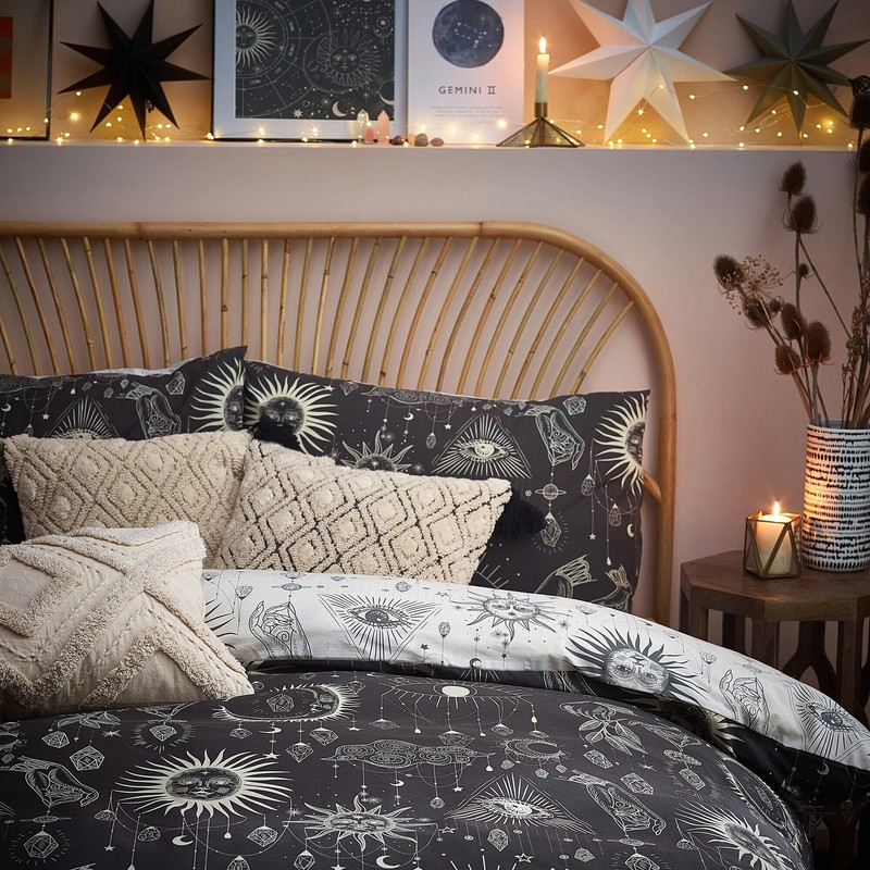 furn. Constellation Single Duvet Cover Set, Cotton, Polyester, Multi, 2