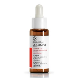 Collistar Attivi Puri Vitamin C Serum + Alpha Arbutin Face Drops for Anti-Ageing Moisturising Effect, Also for Sensitive Skin, Free from Silicones, Alcohol and Dyes, 30 ml