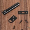 3 Inch Solid Brass Surface Bolt, Matte Black Slide Latch