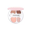 LiangNiShi 4 Color Eyeshadow Palette Teardrop Bag Makeup with Concealer