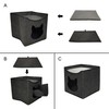 Geizire Cat Beds for Indoor Cats,Cute Shape Cat Cave, Foldable