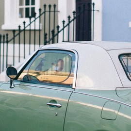 Mr. & Mrs. Panda Car Sun Shade Rabbit Hedgehog Gift Animals Separation Pain Sun Protection for Car Funny Sayings Good Mood Love Saying