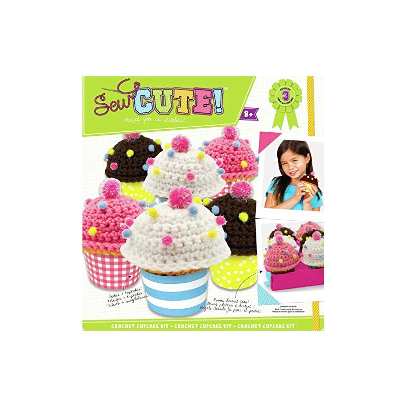ColorBok SC Bakery Cupcakes - Kit de ganchillo, multicolor