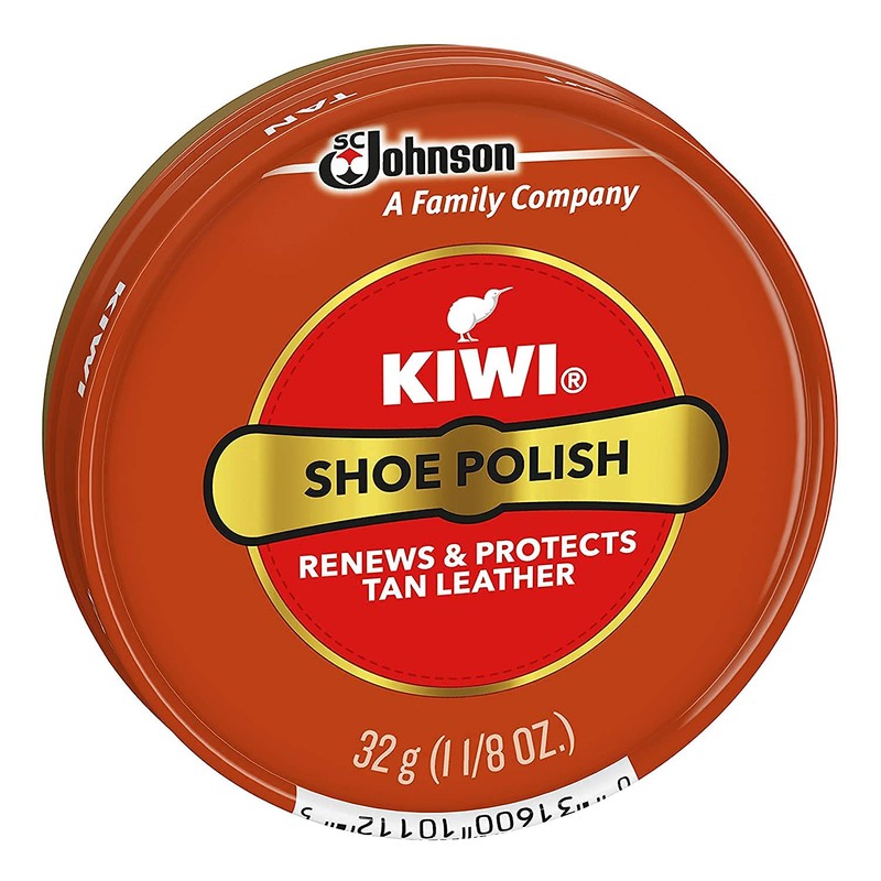 Kiwi 10112 1-1/8 Oz Tan Shoe Polish