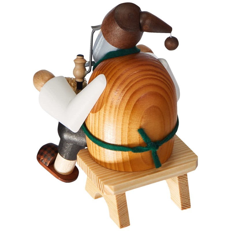 KWO Sapling Carver Smoking Men Incense Holder, 15 cm, Wood,