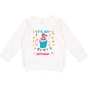 inktastic Colorful Cupcake and Confetti Girls 5th Birthday Toddler Sweatshirt