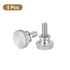 sourcing map M4x8mm Knurled Thumb Screws, 5pcs 304 Stainless Steel