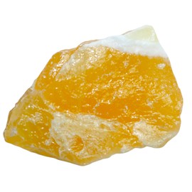 Steinfixx Orange Calcite Gemstone I Healing Stone I Rough Stone I Water Stone I Mexico (30-40 g)