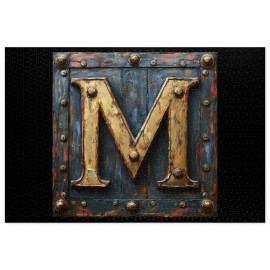 Jigsaw Puzzle Letter M Children's Family Games 1000 Piece Alphabet Puzzle