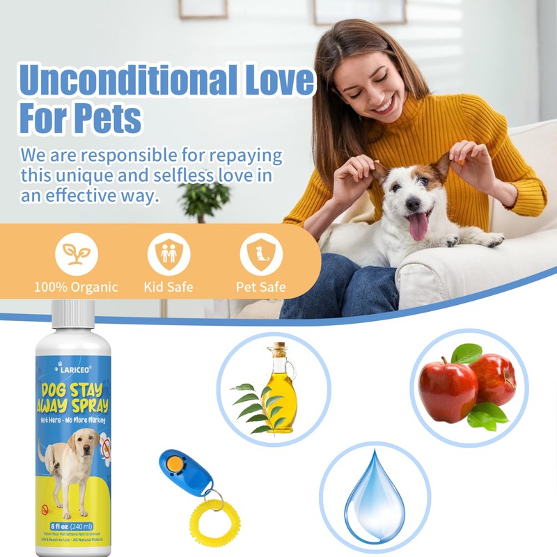LARICEO 8oz Help Your Dog Master Bathroom Etiquette with Our