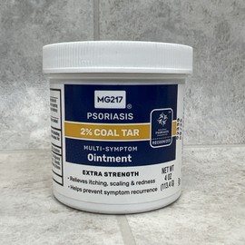MG217 2% Coal Tar Ointment for Psoriasis, Extra Strength Multi Symptom 09/2025