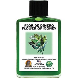 INDIO Oil- Flower of Money Flor DE Dinero 1/2oz