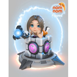 NomNom Figures Chibi Chell Portal Figure Miniature Fanart Garage Kit Multi Scale - 26mm Half Size, Yes