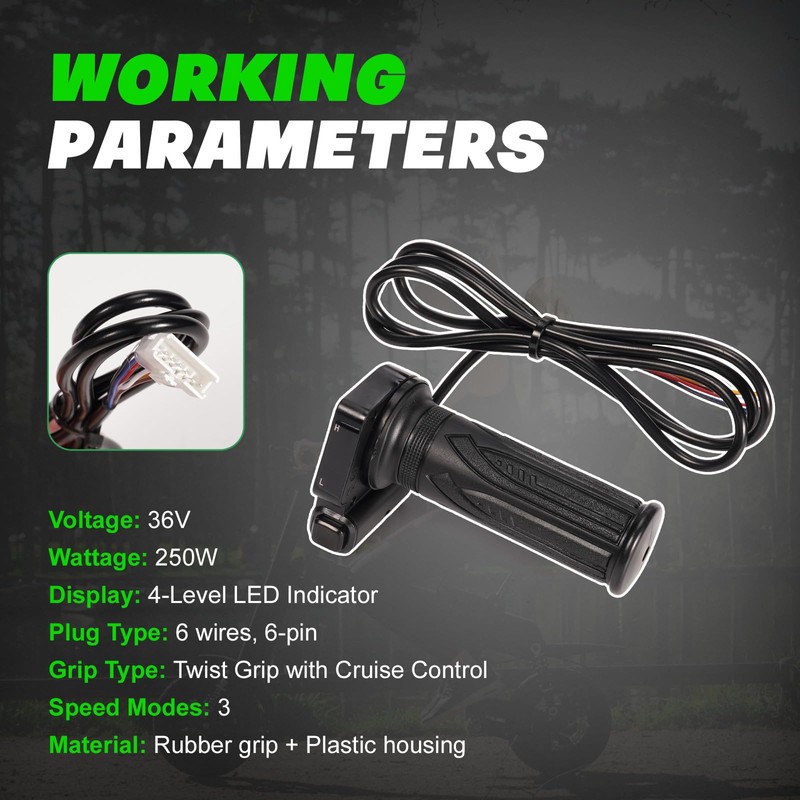 leaptrend KH-DX 36V Electric Bike Scooter Throttle with Cruise Control