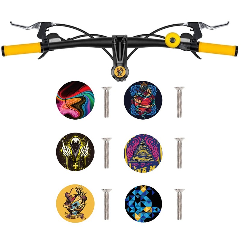 CNC Bike Headset Top Cap With Bolts，MTB Headset Cap for