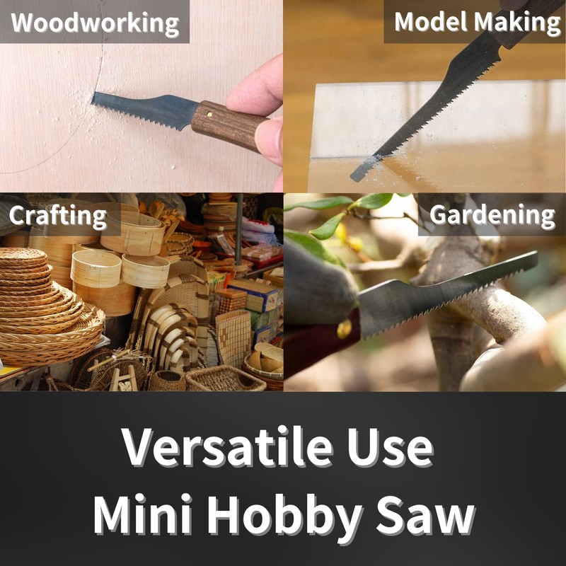 RANSHOU Mini Hand Saw 2.4" for Hobby & Crafts -