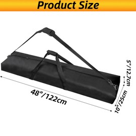 Youeon 2 Pack 48x10x5 Inch Tripod Carrying Bag, 600D Oxford Water Resistant Tripod Case with Padded Adjustable Strap & Handles, Versatile Stand Bag for Speaker, Mic, Tripod, Light, Tent (48 Inch)